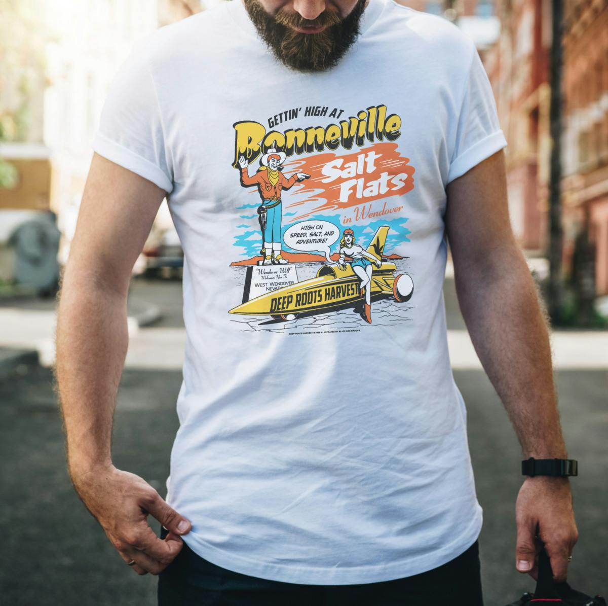 Bonneville S/S White Tee - Medium