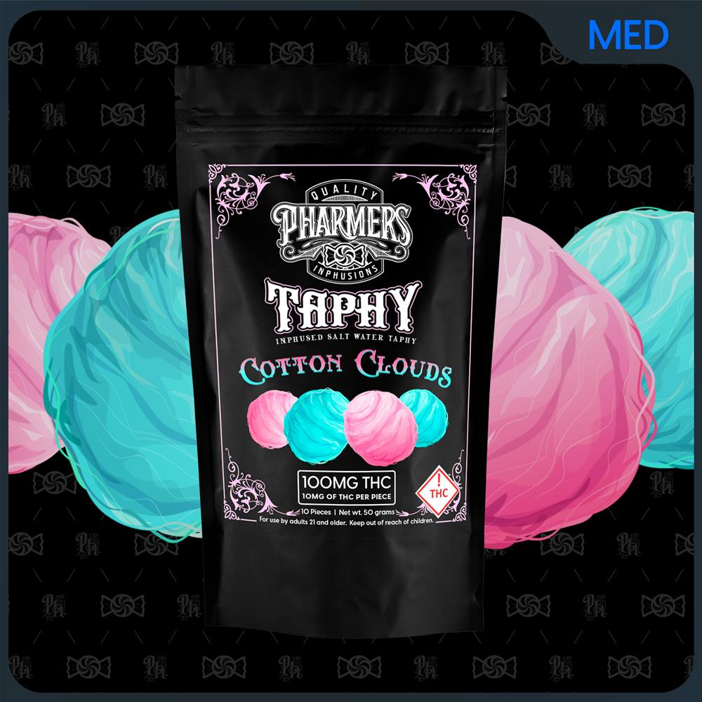 Pharmers Cotton Clouds (H) 100mg Taphy