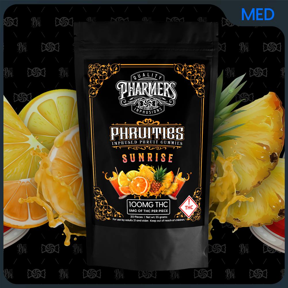 Pharmers Sunrise (H) 100mg Phruities