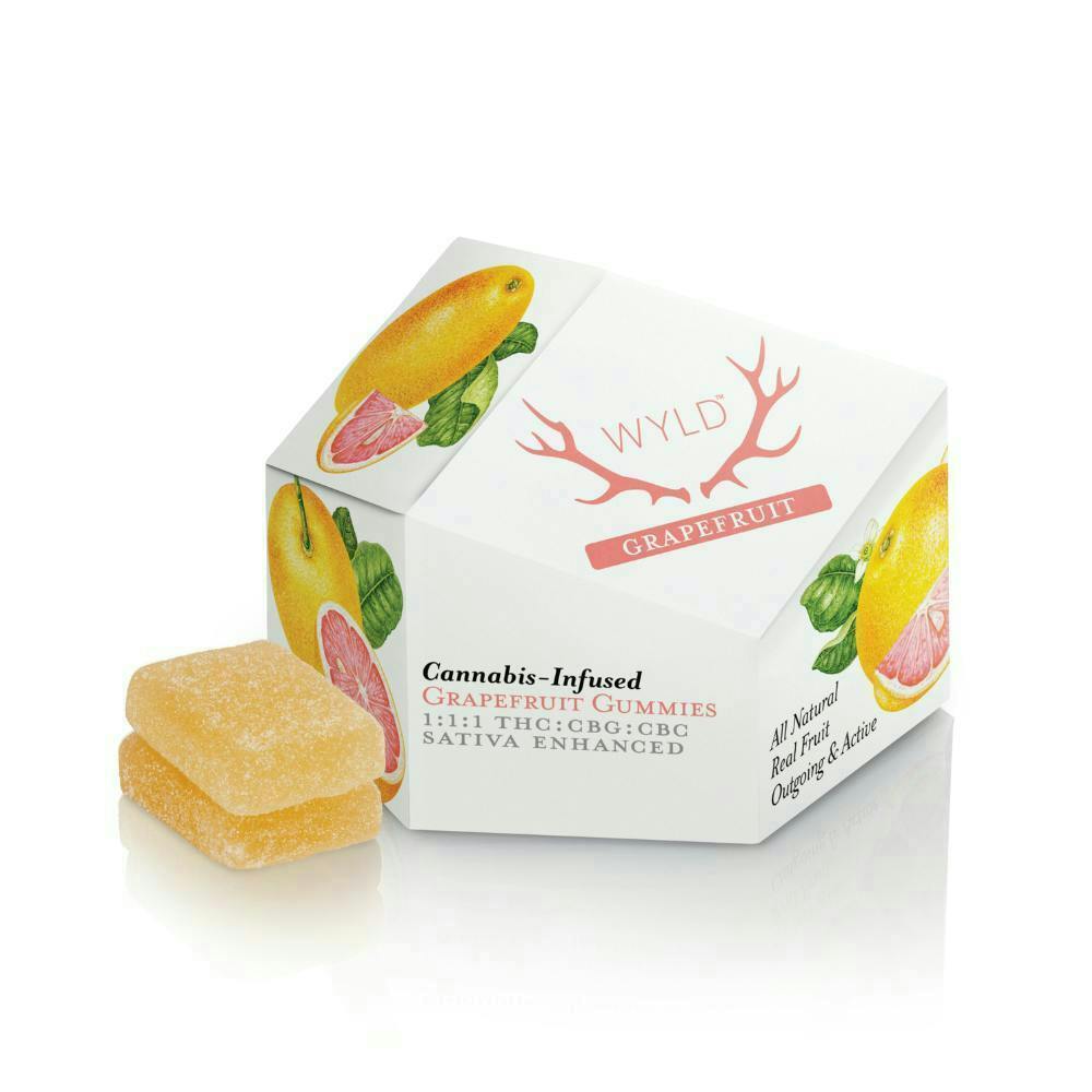Grapefruit 1:1:1 THC:CBG:CBC Sativa Gummies | 100mg | 10ct | 10mg/ea