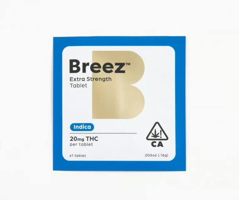 Breez - INDICA | Extra Strength | 20mg Single Tablet