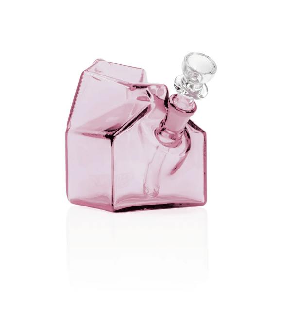 GRAV - Milk Carton Pocket Bubbler | Pink