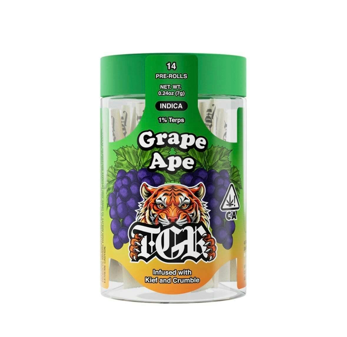 TGR Brand - Grape Ape | 14pk Infused Prerolls - 7 items