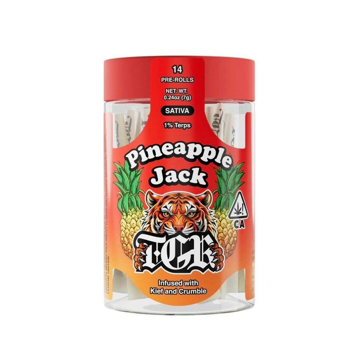 TGR Brand - Pineapple Jack | 14pk Infused Prerolls - 7 items