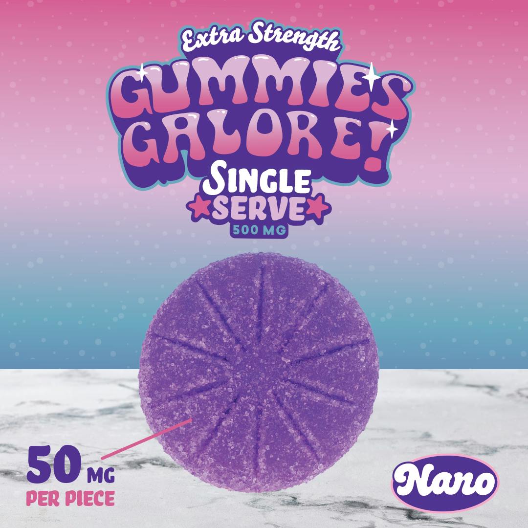 Gummies Galore | Wild Berry Nano Live Resin Gummies | 500mg | Single