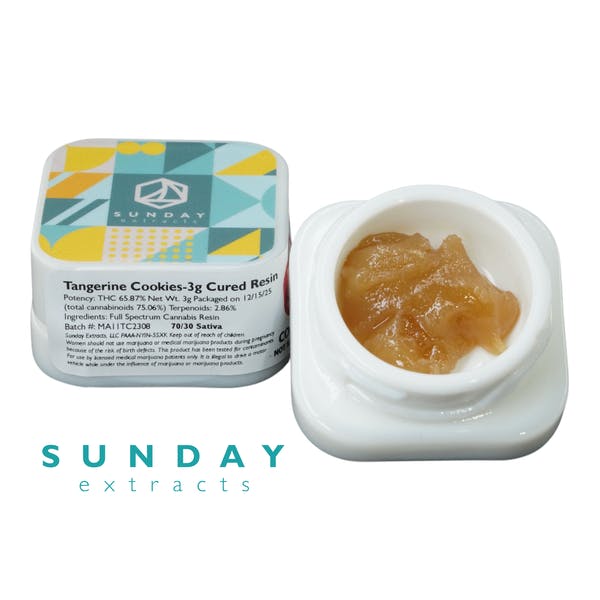 Sunday Extracts Resin Buckets - Tangerine Cookies 3g