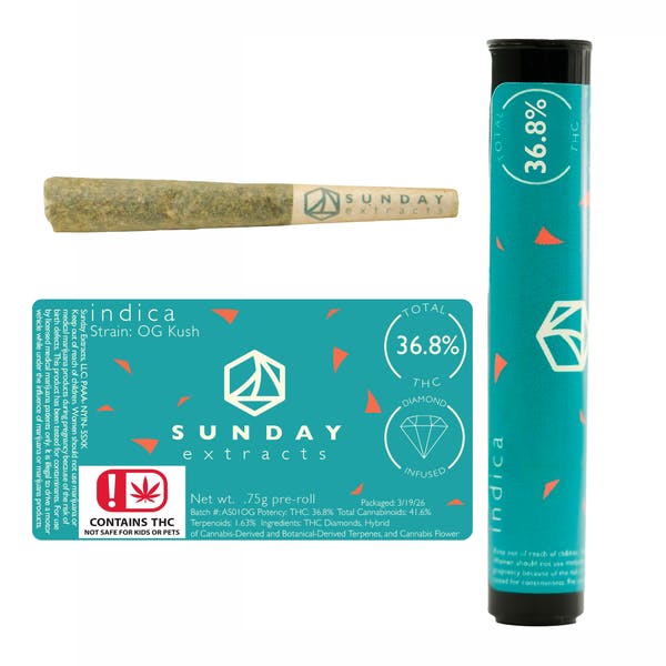 Sunday Singles Infused Preroll - OG Kush .75g