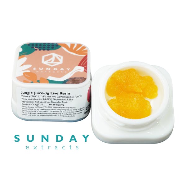 Sunday Extracts Resin Buckets - Jungle Juice 3g