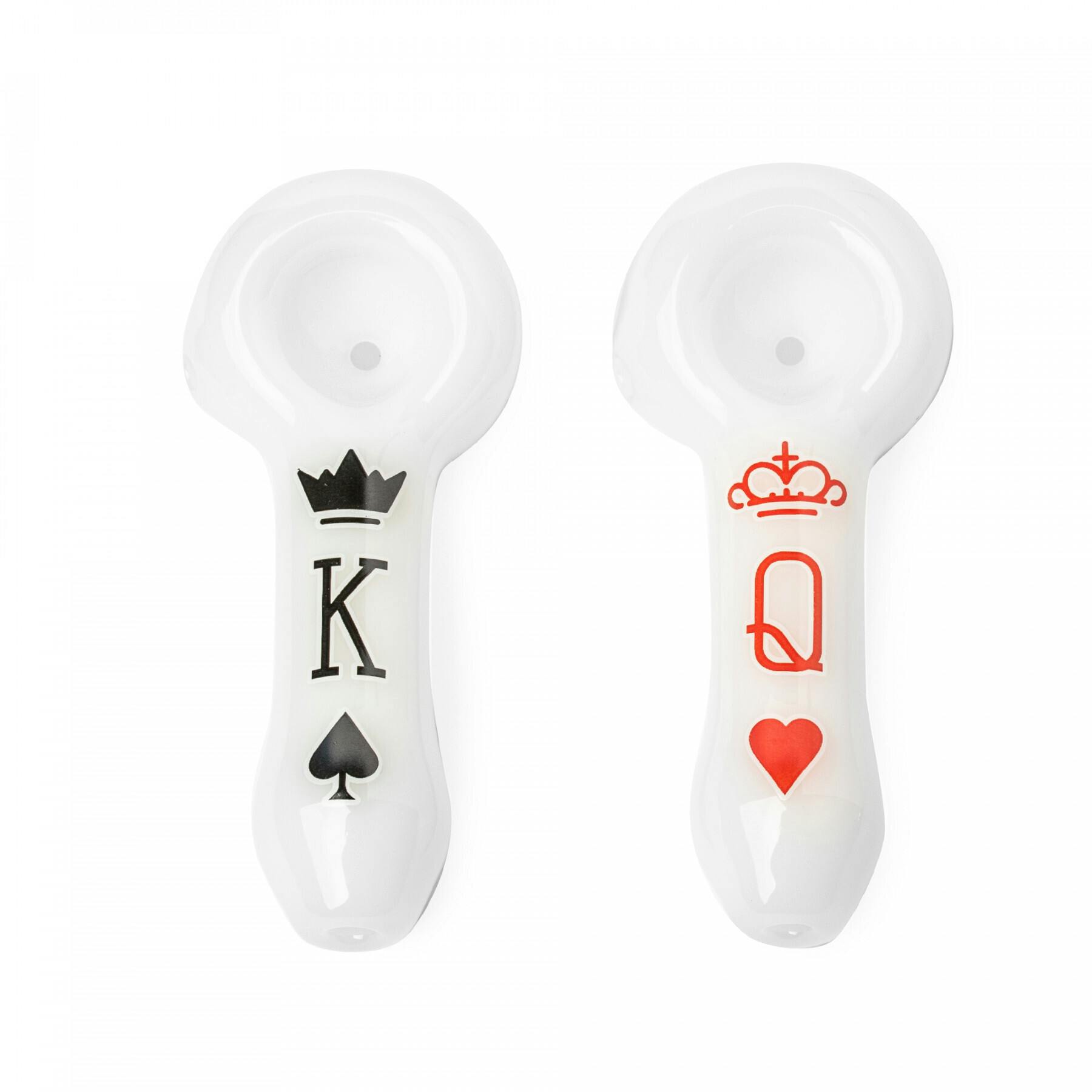 King and Queen Hand Pipe Set - 3.75"