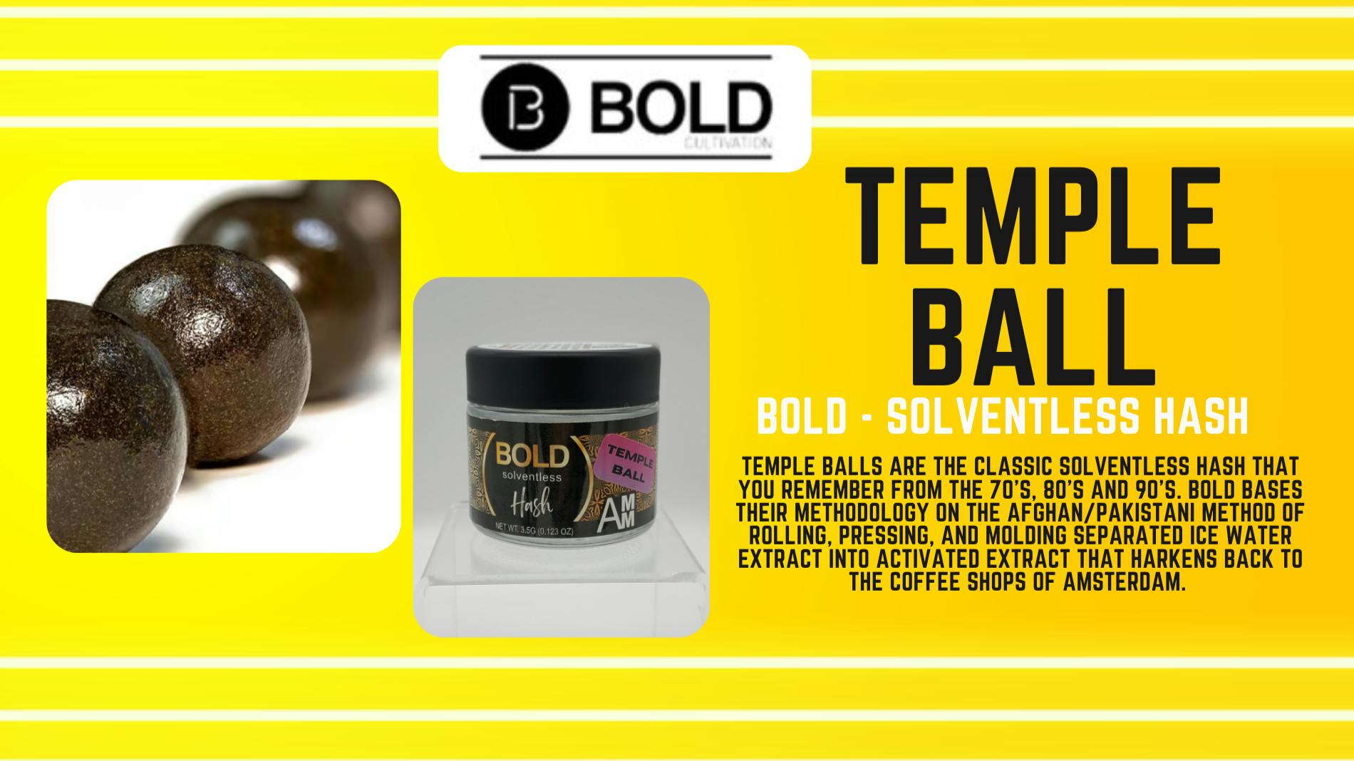 Temple Ball Hash by BOLD at Natural Relief Dispensary Weedmaps