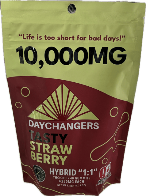 Day Changers - 10,000mg Tasty Strawberry Gummy 40ct.