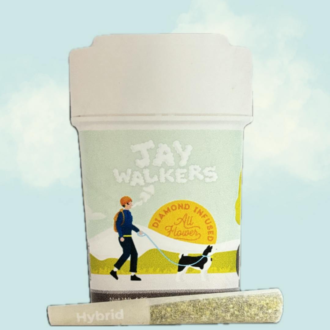 Jaywalkers Diamond Infused - Hybrid - Candy Apple - 11 pack - Infused Pre Rolls - 4.95g
