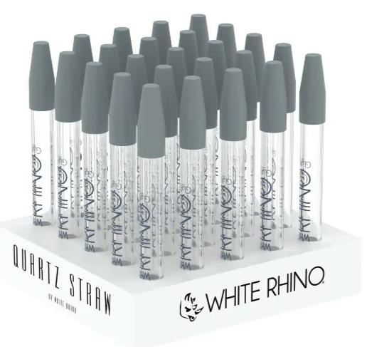 White Rhino Quartz Dab Straw