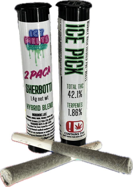 ICE PICK 2PACK- SHERBOTTI (Hybrid Blend) cannabis product