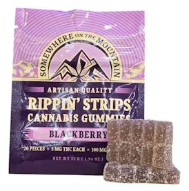 Rippin' Strips Blackberry | 5mg per piece -20 piece pack