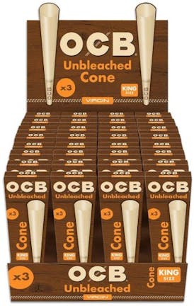 OCB Virgin King Cone | Unbleached