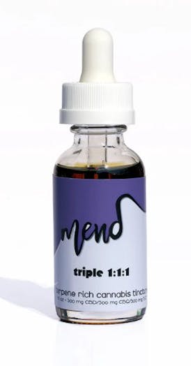 Mend- "Triple" 1:1:1 | 500mg CBD / 500mg CBG / 500mg THC