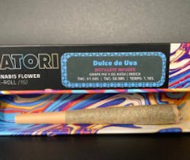 Satori- Infused Dulce de Uva | 1g Distillate Infused Pre-Roll