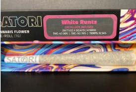 Satori- Infused White Runtz | 1g Distillate Infused Pre-Roll