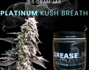 Grease Line- Platinum Kush Breath 25.48% THC | 3.5g Flower