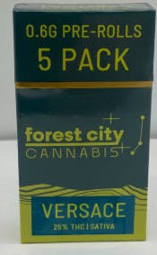 Versace | 0.6 Pre Roll 5 Pack 25.00% THC