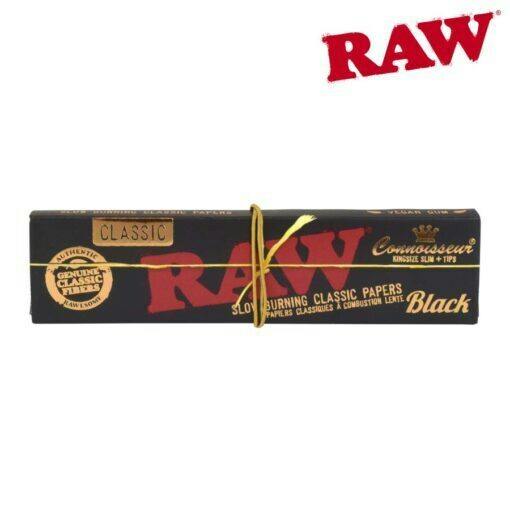 Black Connoisseur Papers w/Tips King Size Slim (32 Pack)