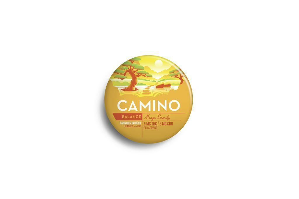 Camino Mango Serenity 1:1 CBD Gummy 100mg [20pk]