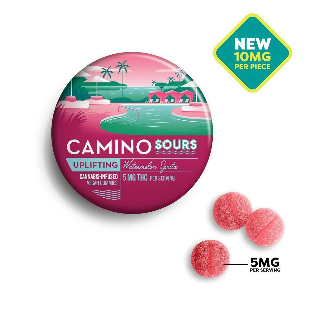 Camino Sours Watermelon Spritz Gummy 100mg [10pk]