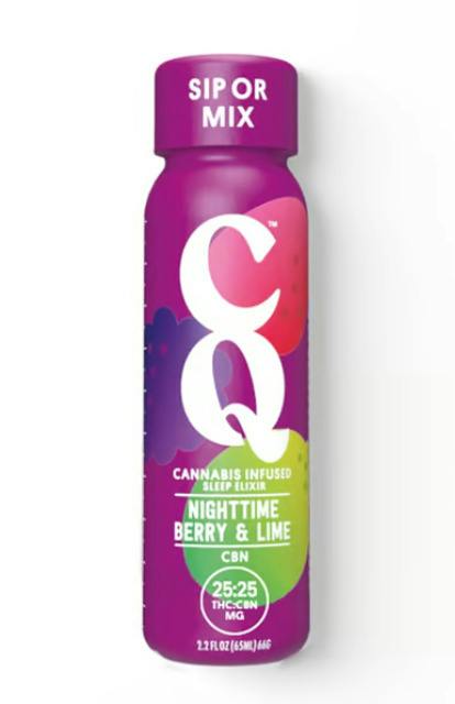 CQ | NighTime Berry and Lime 1:1 THC:CBN 2.2oz Shot | Edible at NOBO