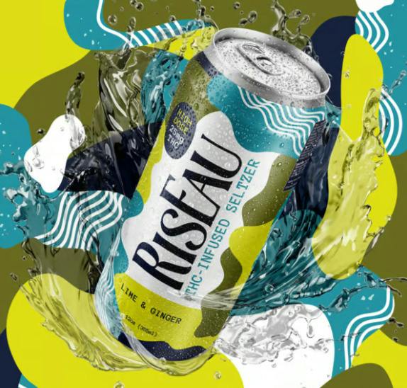RisEau | Lime & Ginger Seltzer | Edible at NOBO
