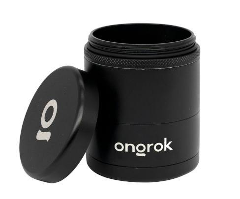 ONGROK Flower Petal Toothless Aluminum Grinder 5pc | Black 2.2"