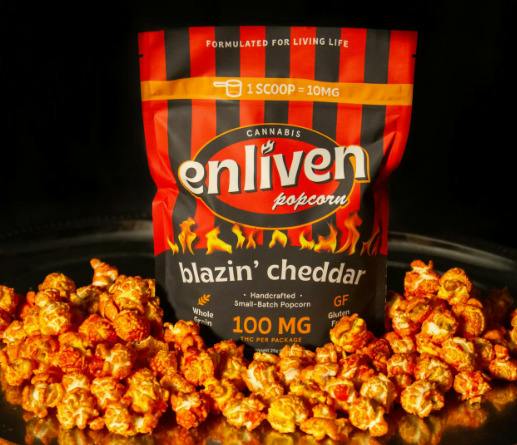 Enliven | Blazin' Cheddar Popcorn | Edible
