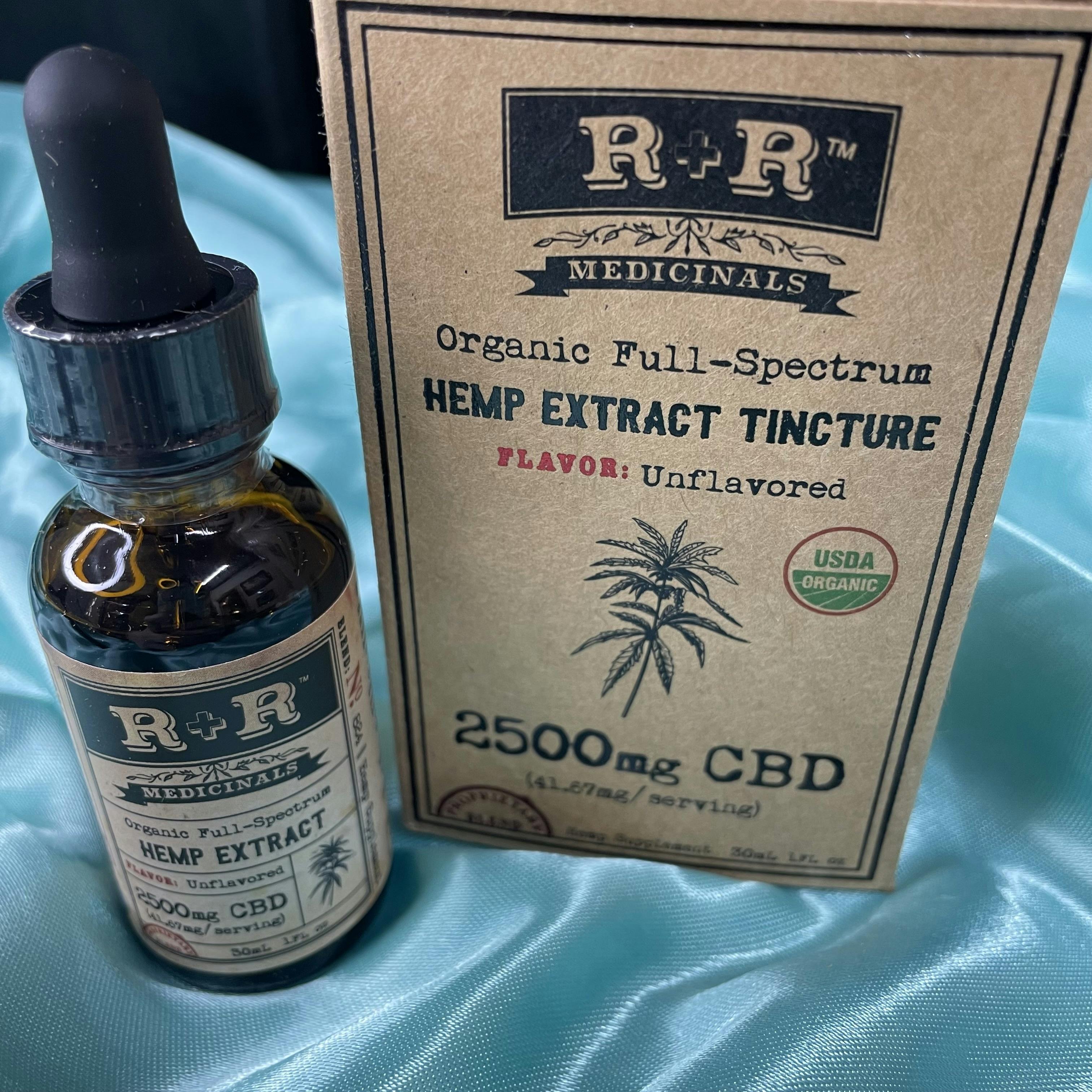 R R Hemp Extract Tincture 2500mg CBD