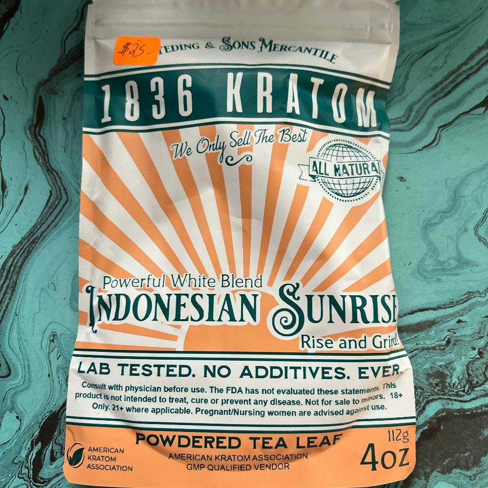 1836 Kratom Indonesian Sunrise 4oz
