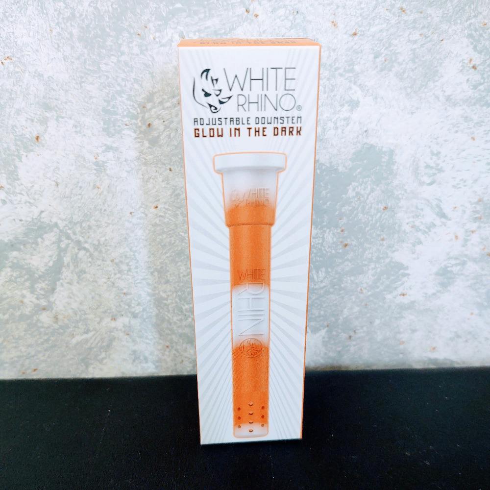 White Rhino Adjustable Silicone Downstem Glow