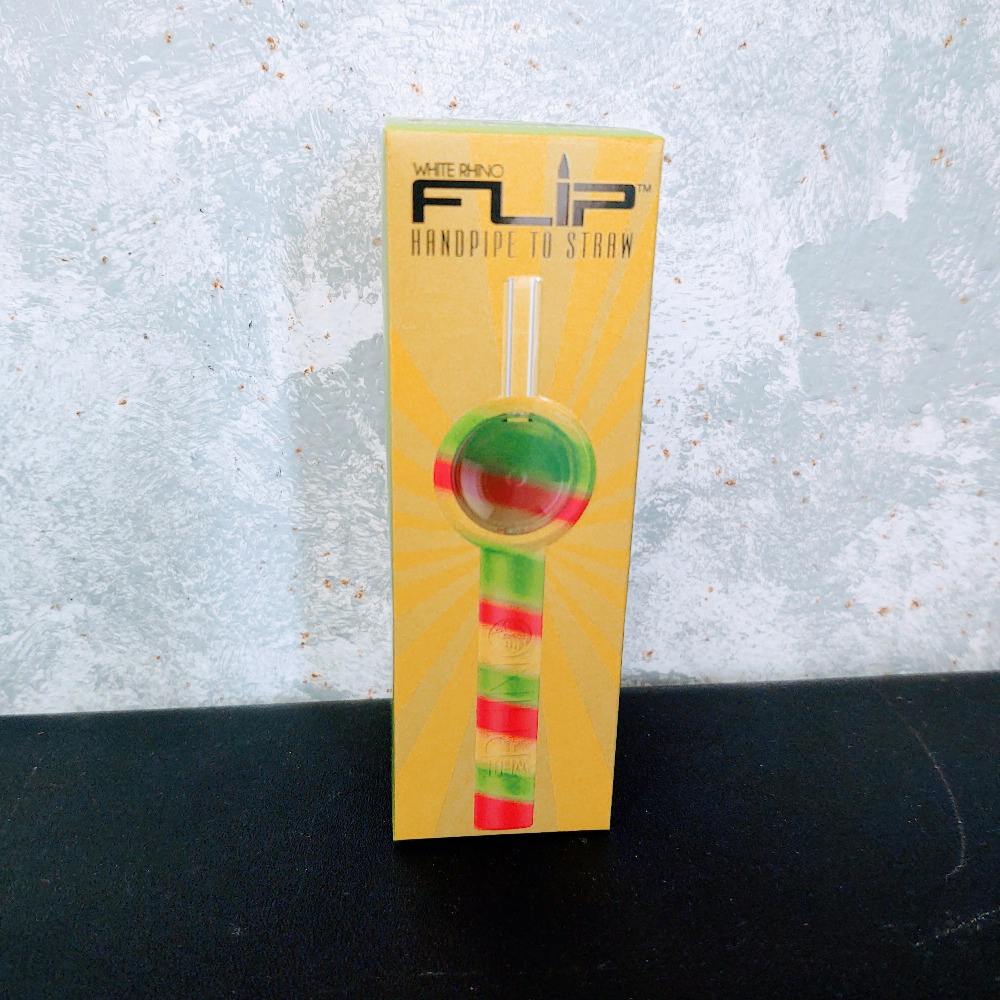 white rhino flip silicone pipe/nectar collecter