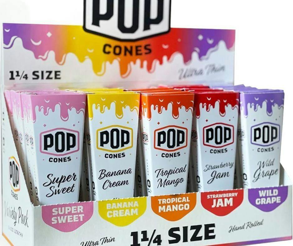 POP Cones1 1/4 Size Ultra Thin 6ct