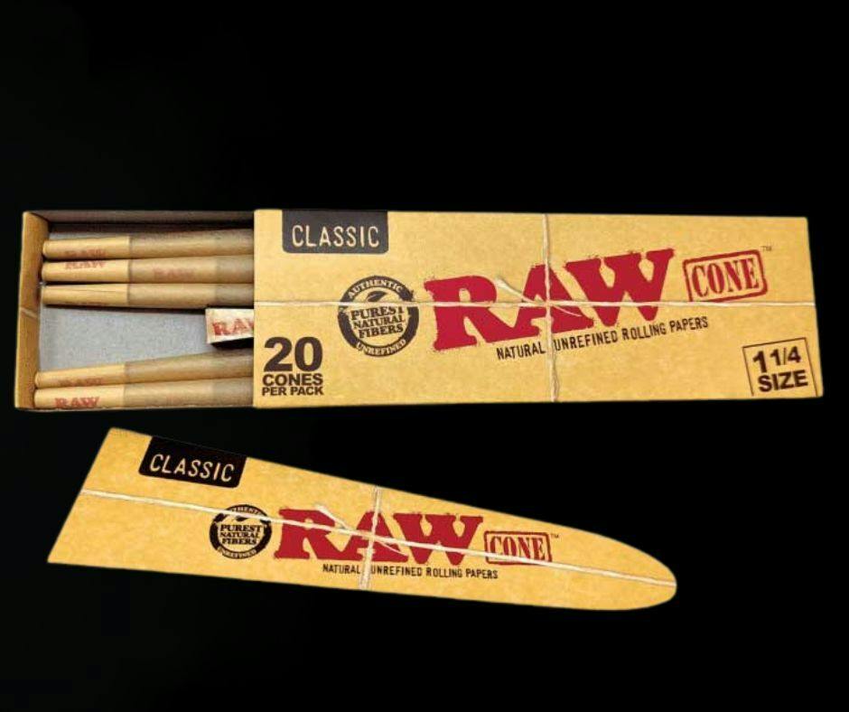 Raw Classic Cones 1 1/4 20ct