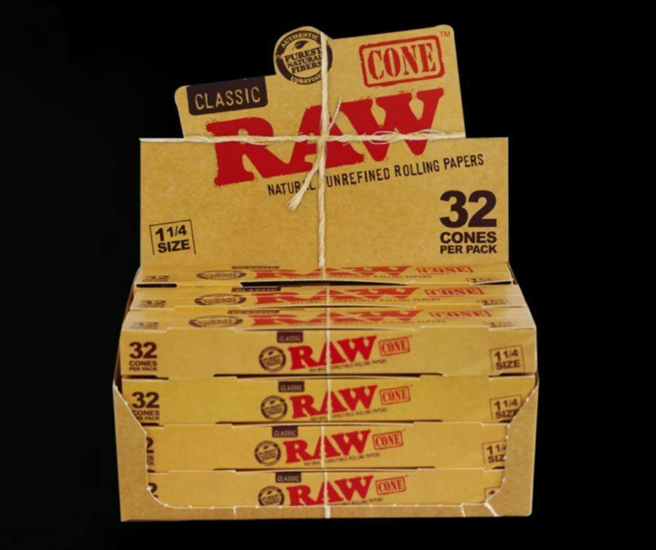Raw Classic Cones 1 1/4 32ct