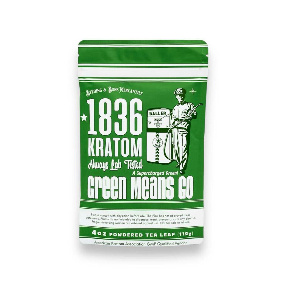 1836 Kratom Green Means Go 4oz