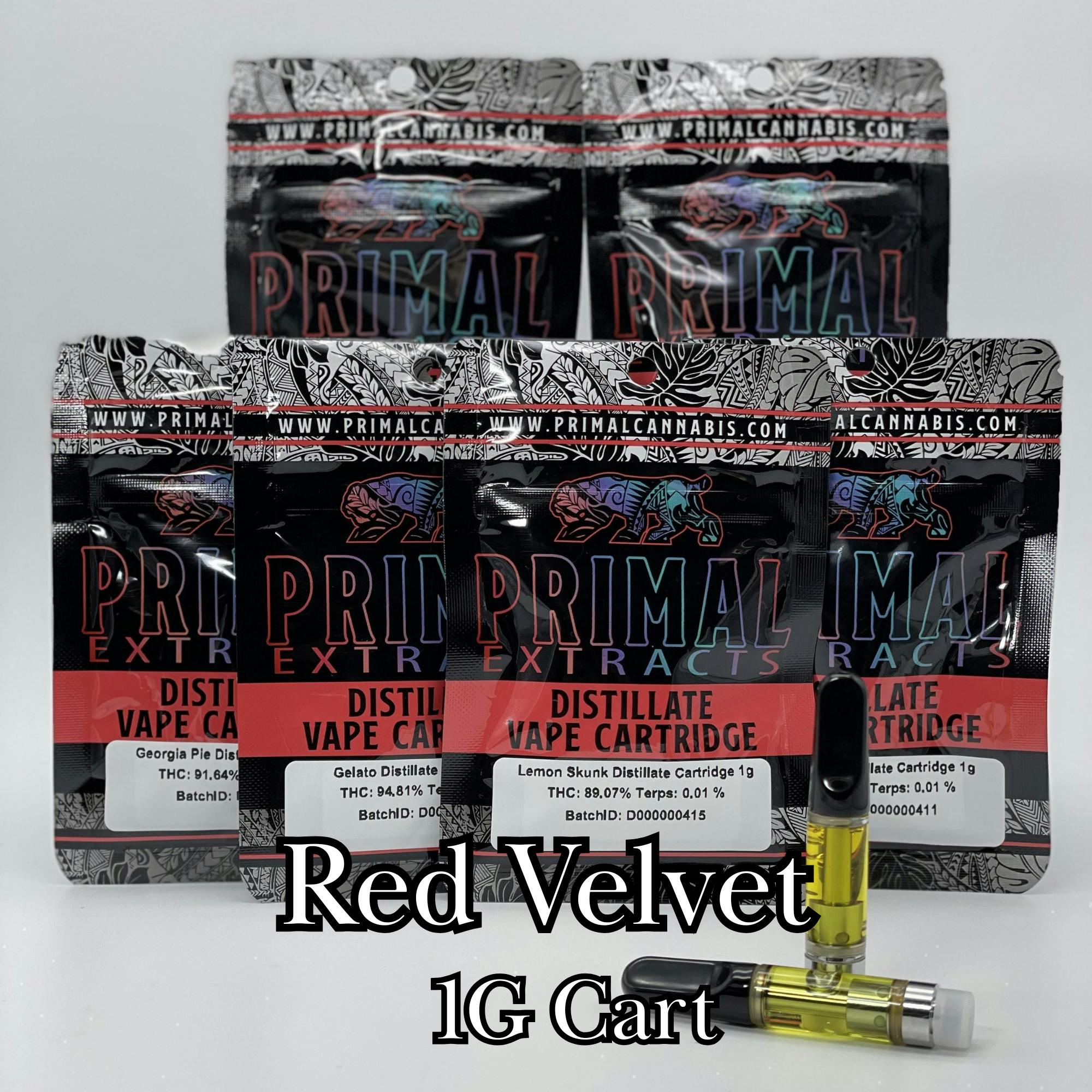 Primal Red Velvet 1g Cart $12 or 2/$20