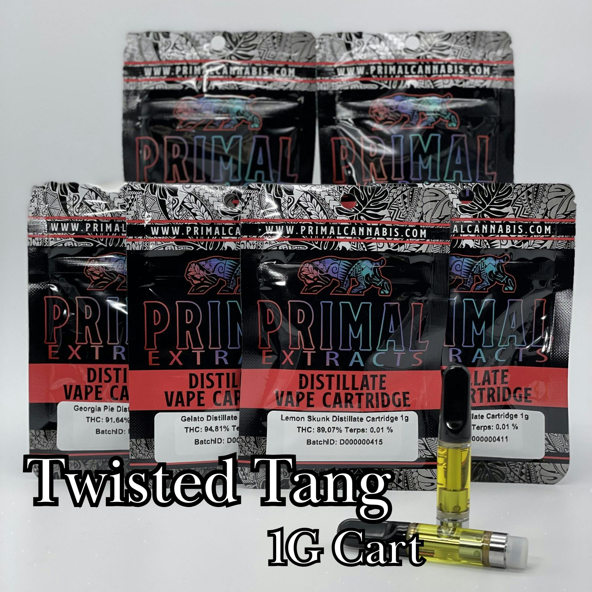 Primal Twisted Tang 1g Cart $12 or 2/$20