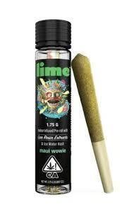 Lime - 1.75G Diamond & Hash Infused Pre-Roll SATIVA — Maui Wowie