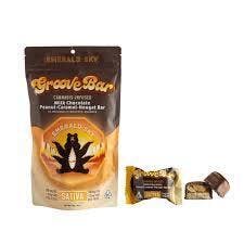 GB Live Rosin Milk Chocolate Peanut-Caramel-Nougat Bar - Sativa 100mg 10pk