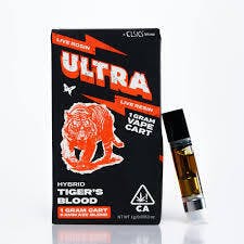 ULTRA - — 1G Live Rosin/Resin Cartridge HYBRID Tiger's Blood