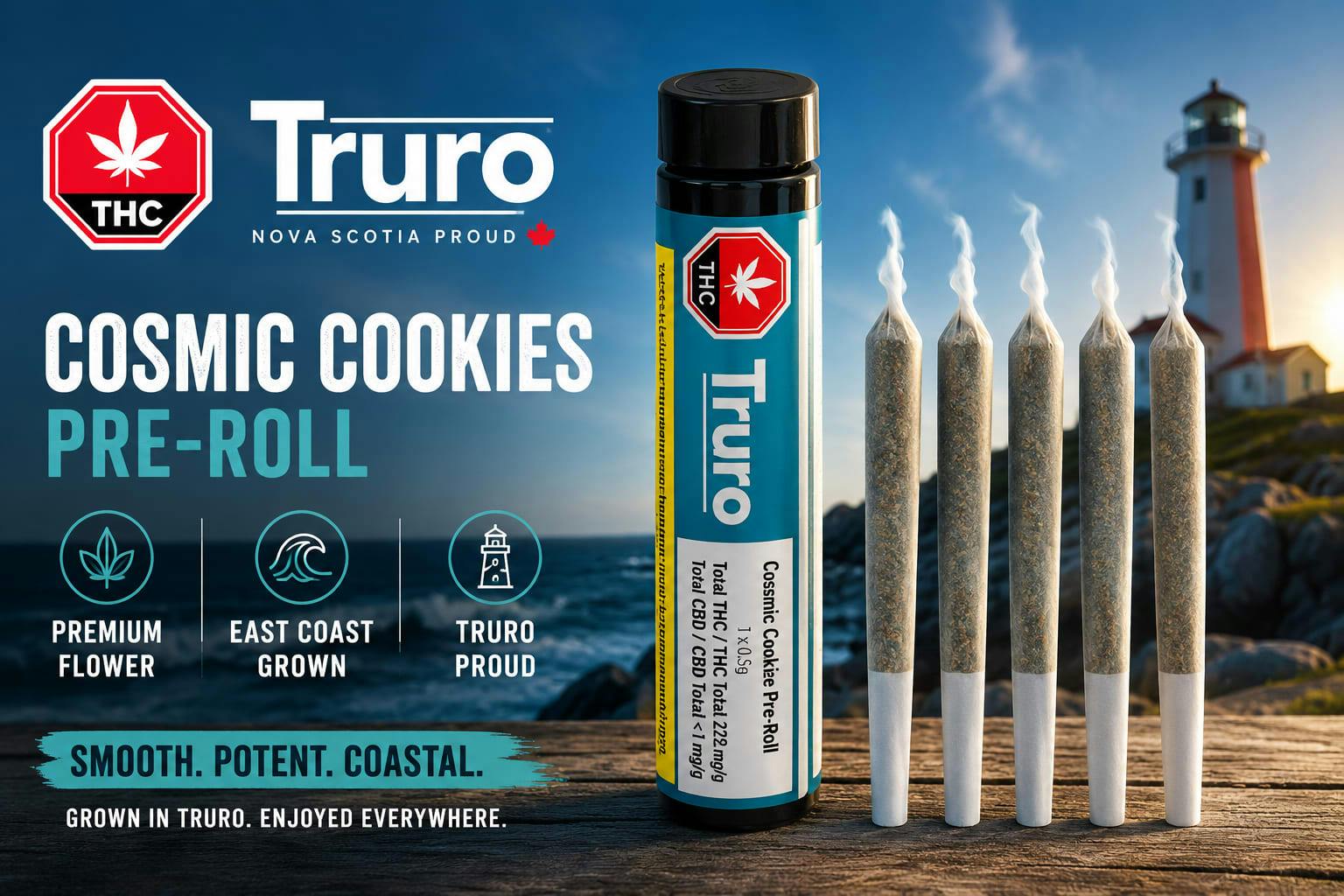 Truro Cosmic Cookies Pre-Roll 5x0.5g Pre-Rolls