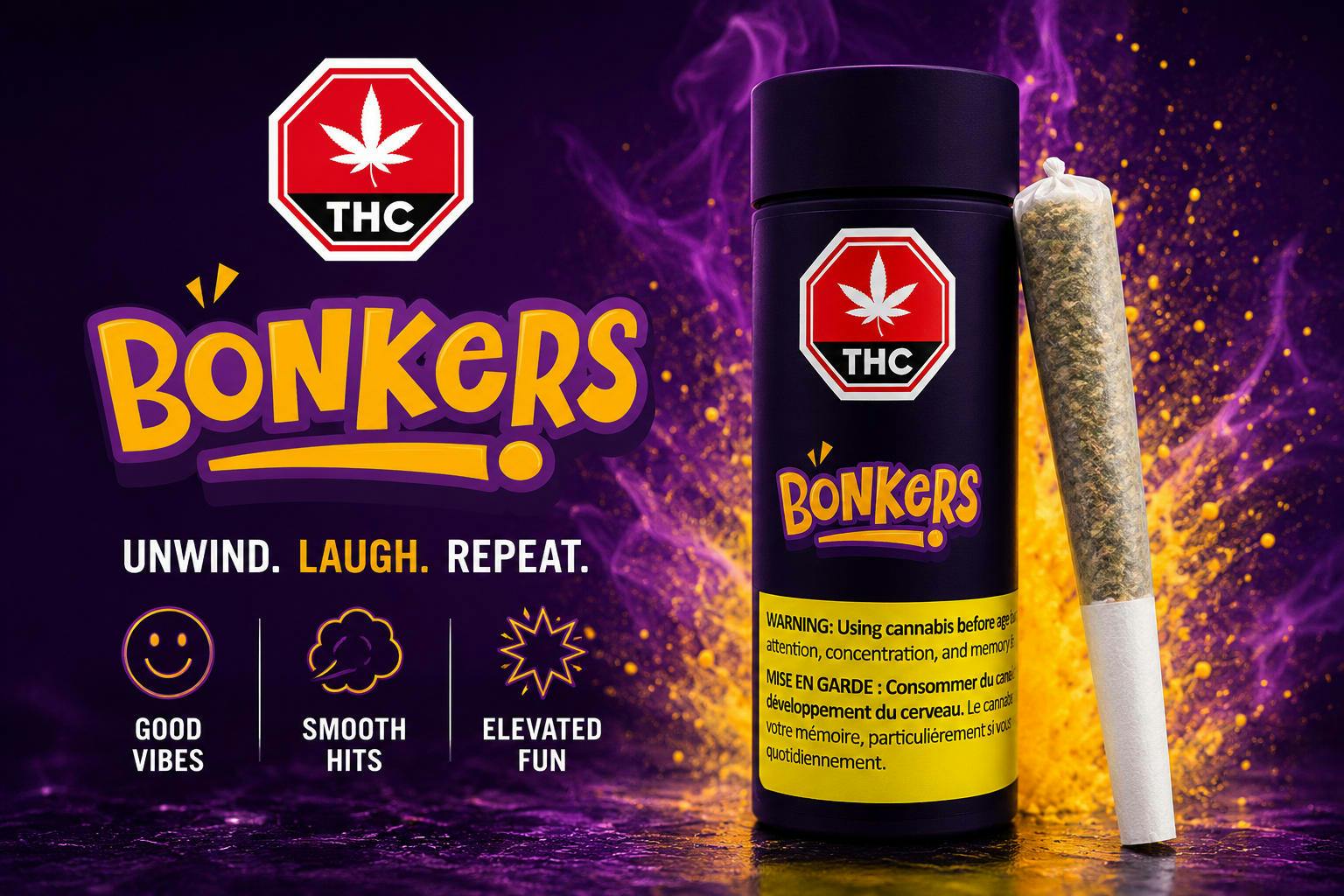 Bonkers Purple Lemonade Pre-Roll 14x0.5g Pre-Rolls