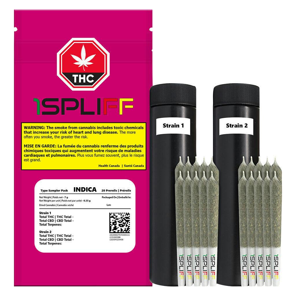 1Spliff Indica Pre-Roll 20x0.35g Pre-Rolls