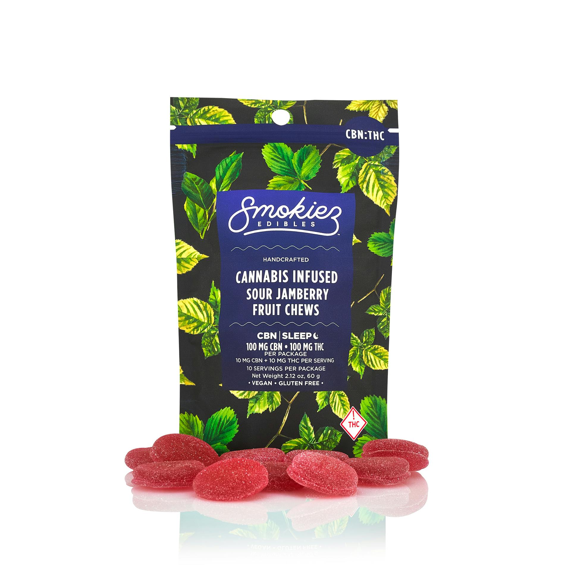 Ratioed Sour Jamberry Fruit Chew 100mg (10-Pack | 10mg Each)