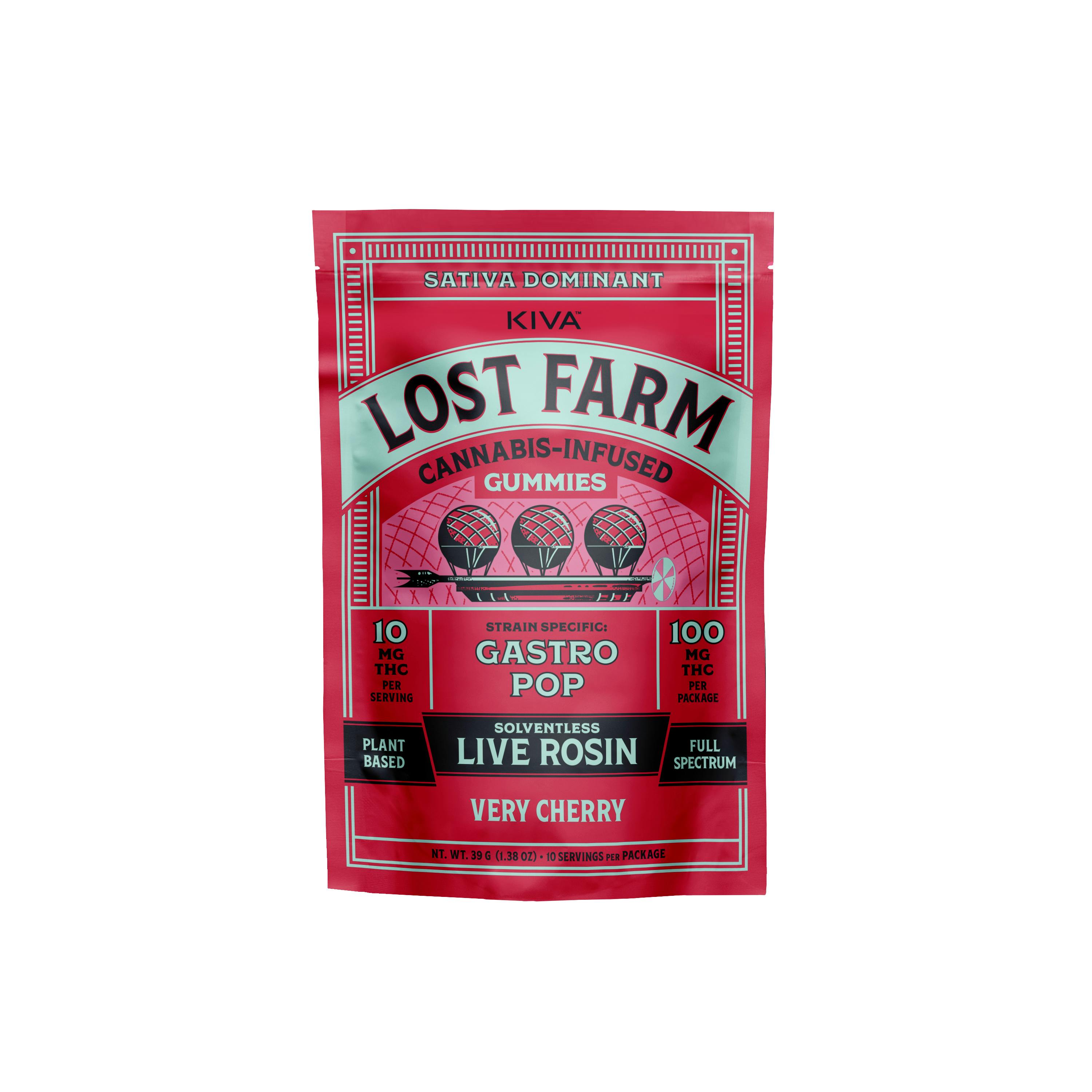 Lost Farm Live Rosin Very Cherry Gummies 100mg (10mg ea | 10-Pack)